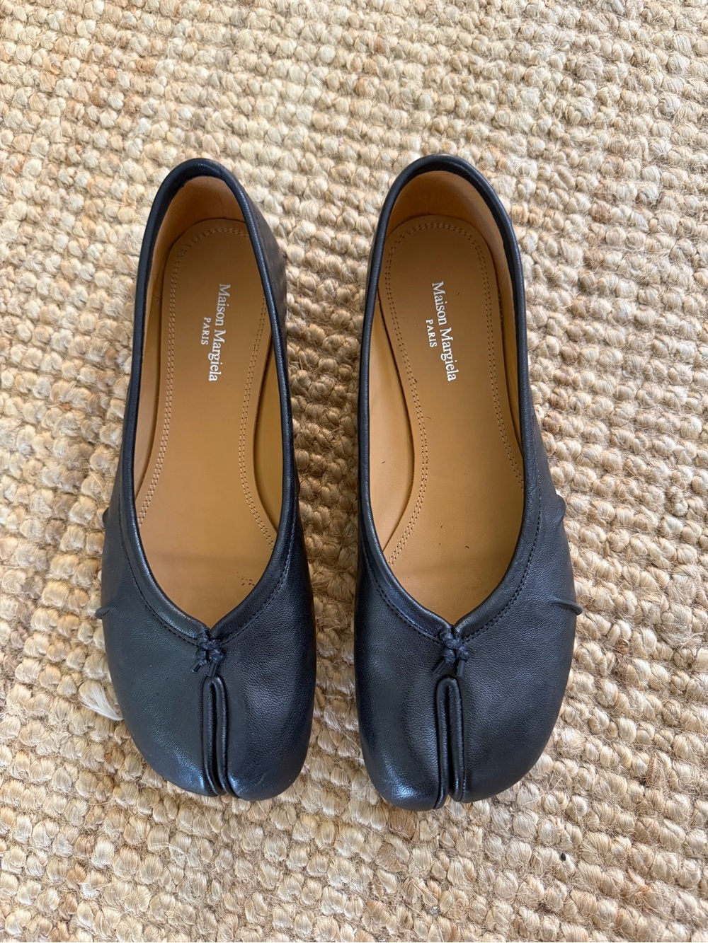 Maison Martin Margiela Black Tabi Ballerina Flats